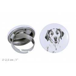 Ring with a dog - Brittany spaniel