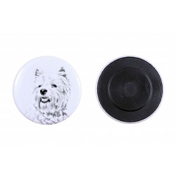 Magnet with a dog - West Highland White Terrier
