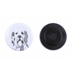 Magnet with a dog - Clumber Spaniel