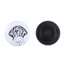 Magnet with a dog - Treeing walker coonhound