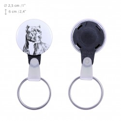 Keyring with a dog - American Pit Bull Terrier
