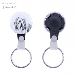 Keyring with a dog - Bearded Collie