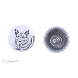 Earrings with a dog - Norwegian Elkhound