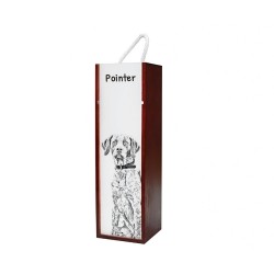 English Pointer - Wine box with an image of a dog.