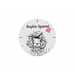 Boykin Spaniel - L'horloge en MDF avec l'image d'un chien.