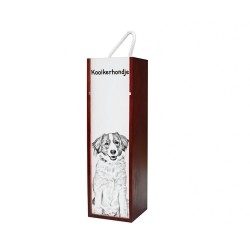Kooikerhondje - Wine box with an image of a dog.