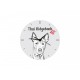 Thai ridgeback - stojący zegar z wizerunkiem psa, wykonany z płyty MDF
