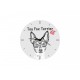 Toy Fox Terrier - L'horloge en MDF avec l'image d'un chien.