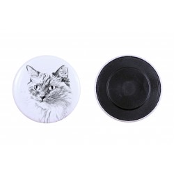 Magnet with a cat
