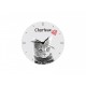 Chartreux - L'horloge en MDF avec l'image d'un chat.