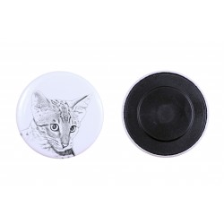 Magnet mit einem Katze - Savannah-Katze