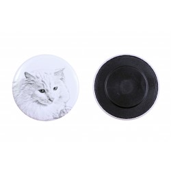 Magnet mit einem Katze - Türkisch Angora