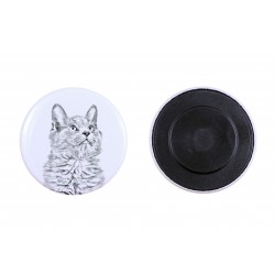 Magnet mit einem Katze - Nebelung-Katze