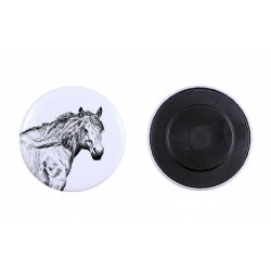 Magnet mit einem Pferd - Baskische Gebirgspferd