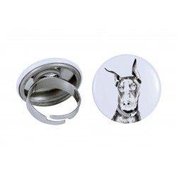 Ring with a dog - Dobermann