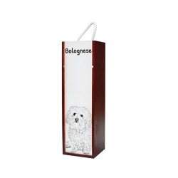 Bolognese - Wine box with an image of a dog.
