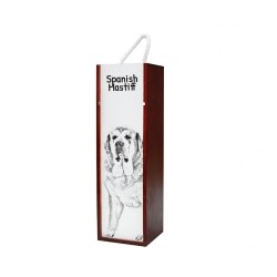 Spanish Mastiff - Wine box with an image of a dog.