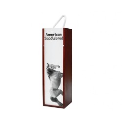 American Saddlebred - Wine box with an image of a horse.