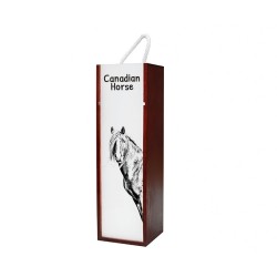 Canadian horse - Wine box with an image of a horse.