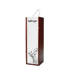 Haflinger - Boîte pour le vin avec l'image d'un cheval.