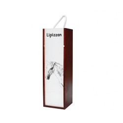 Lipizzaner - Wein-Schachtel mit dem Bild eines Pferdes.