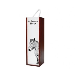 Ardennais - Boîte pour le vin avec l'image d'un cheval.