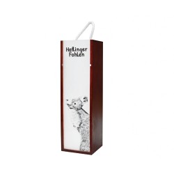 Haflinger Fohlen - Wine box with an image of a horse.