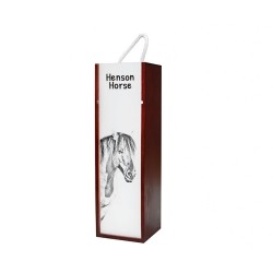 Henson - Scatola per vino con immagine di cavallo.