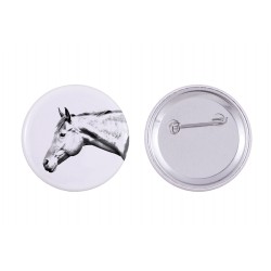 Pin, brooch with a horse - American Quarter Horse