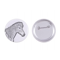 Pin, brooch with a horse - Icelandic horse