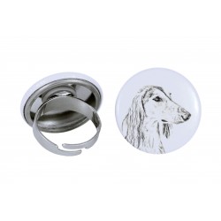 Ring with a dog - Saluki