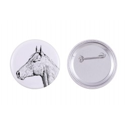 Pin, brooch with a horse - Holsteiner