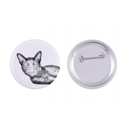 Pin, brooch with a cat - Havana Brown