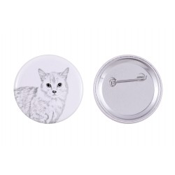 Pin, brooch with a cat - Munchkin
