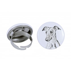 Ring with a dog - Whippet