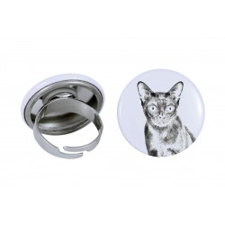 Ring with a cat - Bombay cat