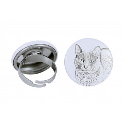 Ring with a cat - Korat