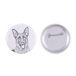 Pin, brooch with a dog - German Shepherd