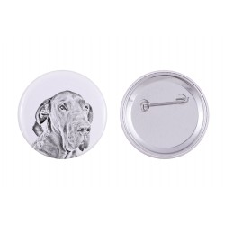 Pin, brooch with a dog - Great Dane
