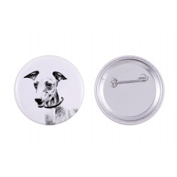 Pin, brooch with a dog - Azawakh