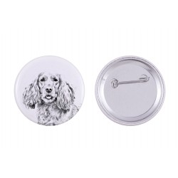 Pin, brooch with a dog - English Cocker Spaniel