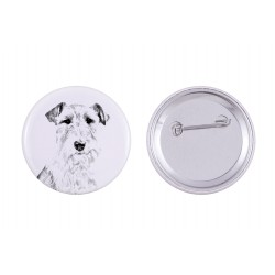 Pin, brooch with a dog - Fox Terrier