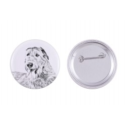 Pin, brooch with a dog - Irish Wolfhound
