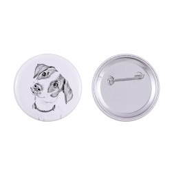 Pin, brooch with a dog - Jack Russell Terrier