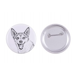 Pin, brooch with a dog - Norwegian Lundehund