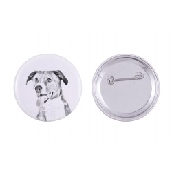 Pin, brooch with a dog - Austrian Pinscher