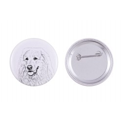 Pin, brooch with a dog - Great Pyrenees