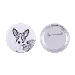 Pin, brooch with a dog - Cardigan Welsh Corgi