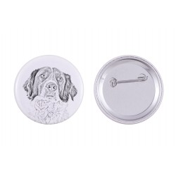 Pin, brooch with a dog - French Spaniel