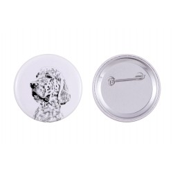 Pin, brooch with a dog - English Setter